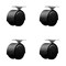 Service Caster 2'' Black Metal Hooded Twin Wheel Caster Nylon Wheels Top Plate , 4PK SCC-TP02S50D-NYS-FB-TP2-4 - alternate 1